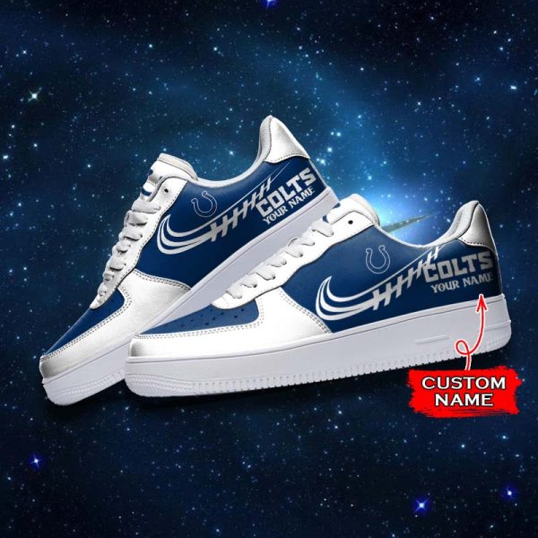 Indianapolis Colts NFL Air Low-Top Sneakers Shoes For Men And Women - Image 3