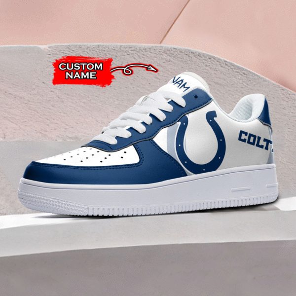 Indianapolis Colts NFL Air Low-Top Sneakers Shoes For Men And Women - Image 2