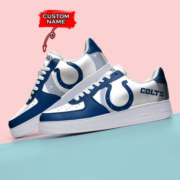 Indianapolis Colts NFL Air Low-Top Sneakers Shoes For Men And Women - Image 3