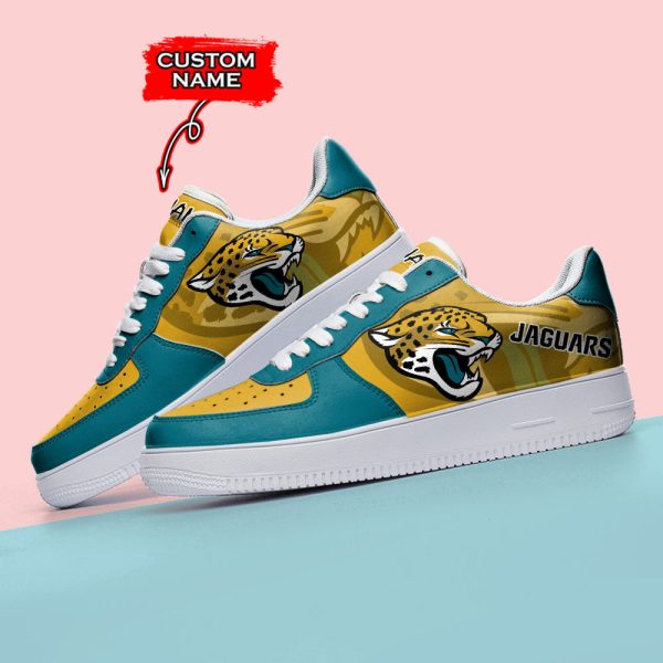 Jacksonville Jaguars NFL Air Low-Top Sneakers Shoes For Men And Women - Image 3