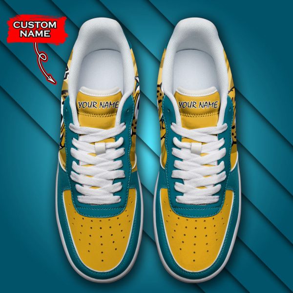 Jacksonville Jaguars NFL Air Low-Top Sneakers Shoes For Men And Women - Image 4