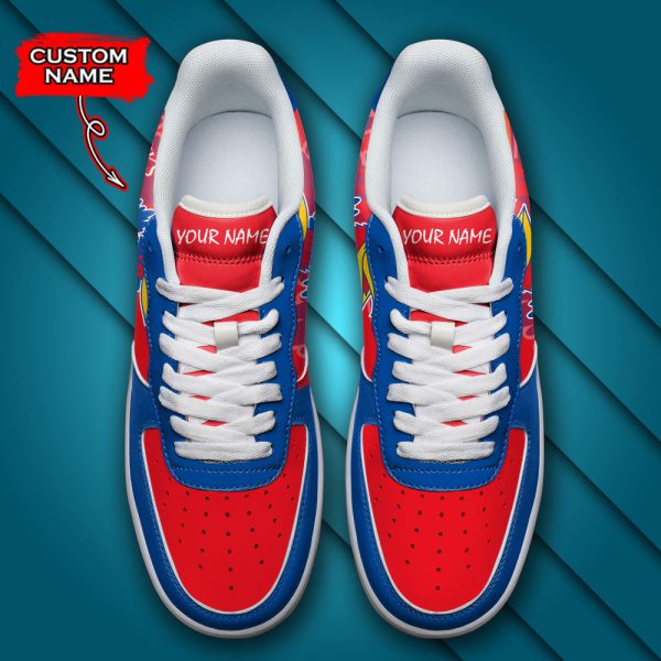 Kansas Jayhawks NCAA Air Low-Top Sneakers Shoes For Men And Women - Image 4