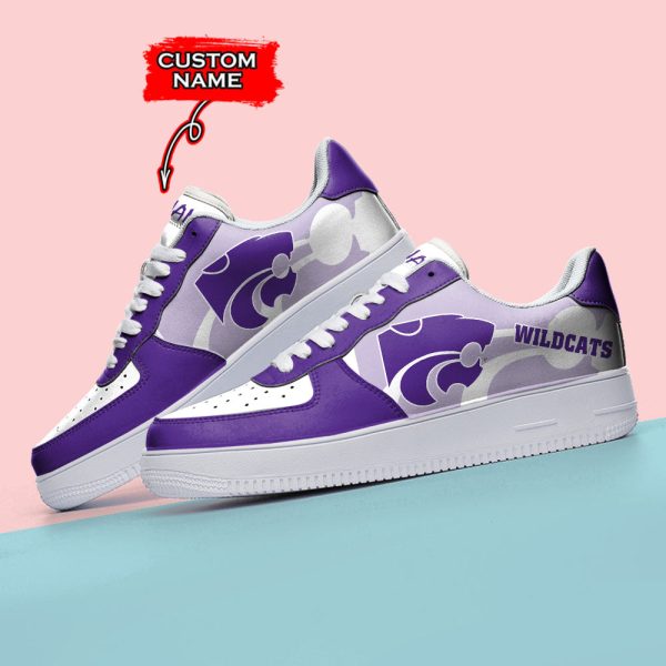 Kansas State Wildcats NCAA Air Low-Top Sneakers Shoes For Men And Women - Image 3