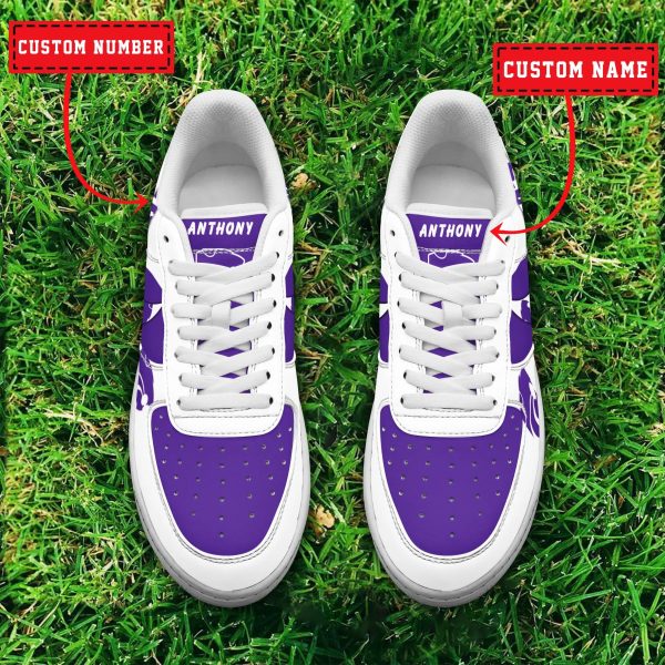 Kansas State Wildcats NCAA Air Low-Top Sneakers Shoes For Men And Women - Image 2
