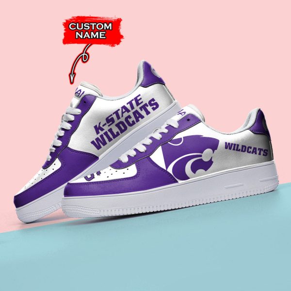 Kansas State Wildcats NCAA Air Low-Top Sneakers Shoes For Men And Women - Image 3