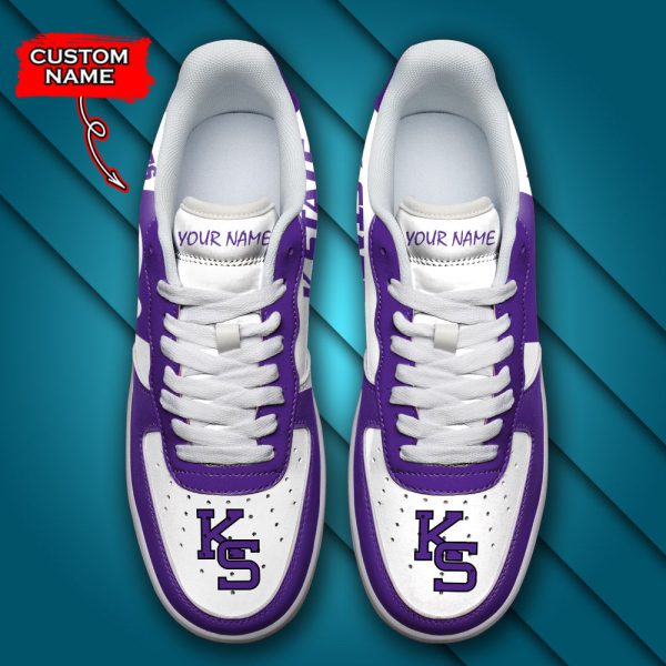 Kansas State Wildcats NCAA Air Low-Top Sneakers Shoes For Men And Women - Image 4