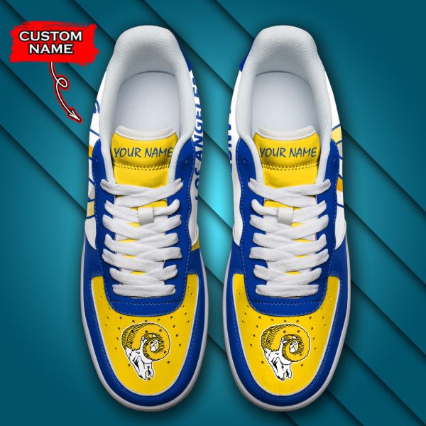 Los Angeles Rams NFL Air Low-Top Sneakers Shoes For Men And Women - Image 4