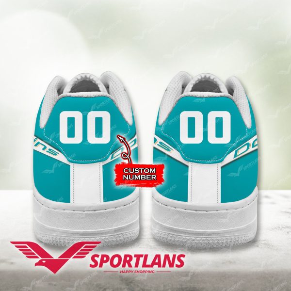 Miami Dolphins NFL Air Low-Top Sneakers Shoes For Men And Women - Image 3
