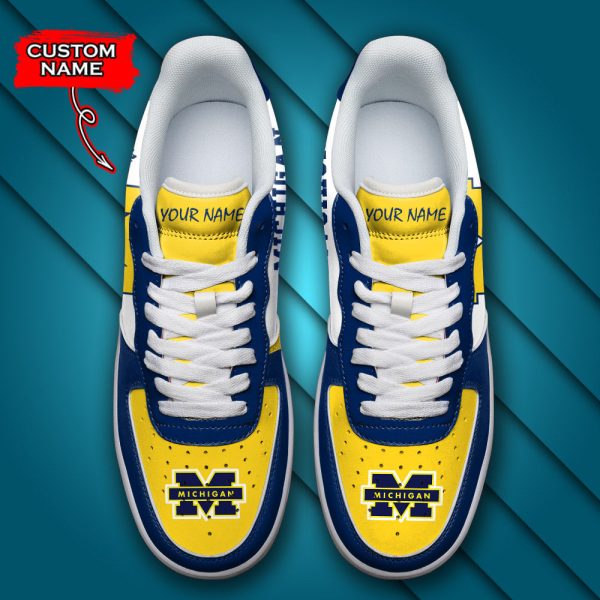 Michigan Wolverines NCAA Air Low-Top Sneakers Shoes For Men And Women - Image 4
