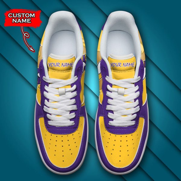 Minnesota Vikings NFL Air Low-Top Sneakers Shoes For Men And Women - Image 4