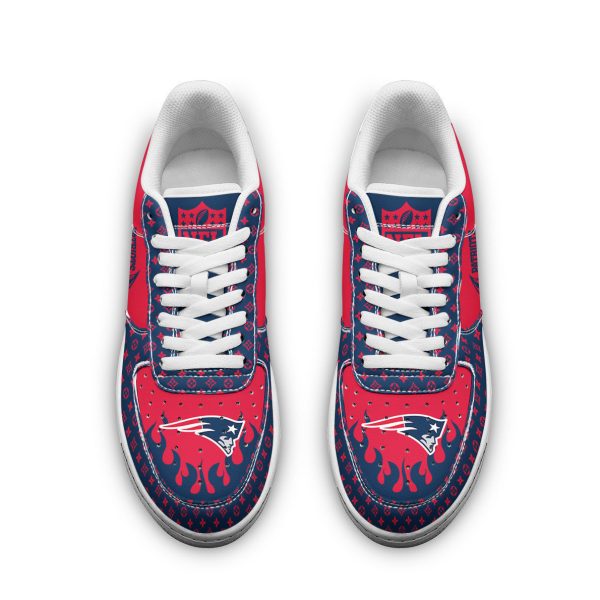 New England Patriots NFL Air Low-Top Sneakers Shoes For Men And Women - Image 2