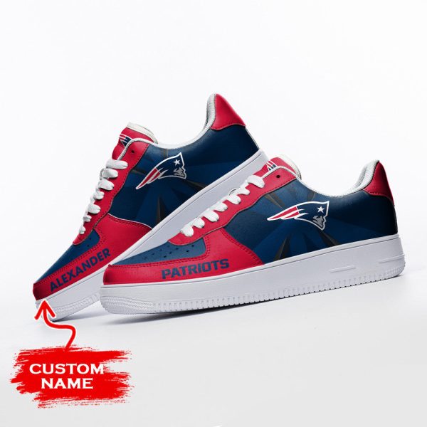 New England Patriots NFL Air Low-Top Sneakers Shoes For Men And Women - Image 3