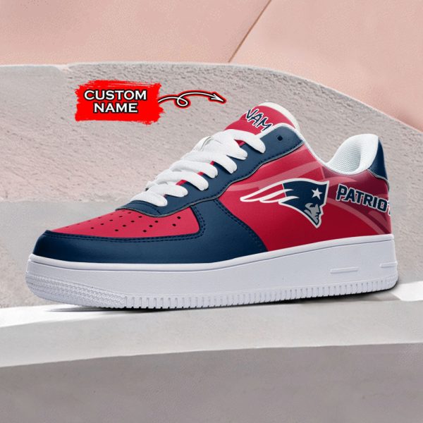 New England Patriots NFL Air Low-Top Sneakers Shoes For Men And Women - Image 2