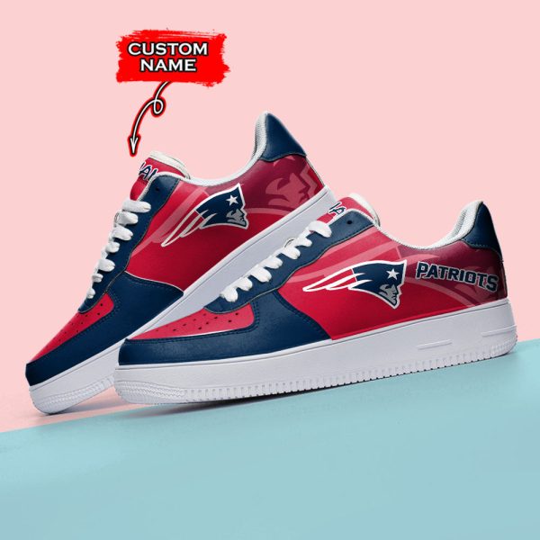 New England Patriots NFL Air Low-Top Sneakers Shoes For Men And Women - Image 3