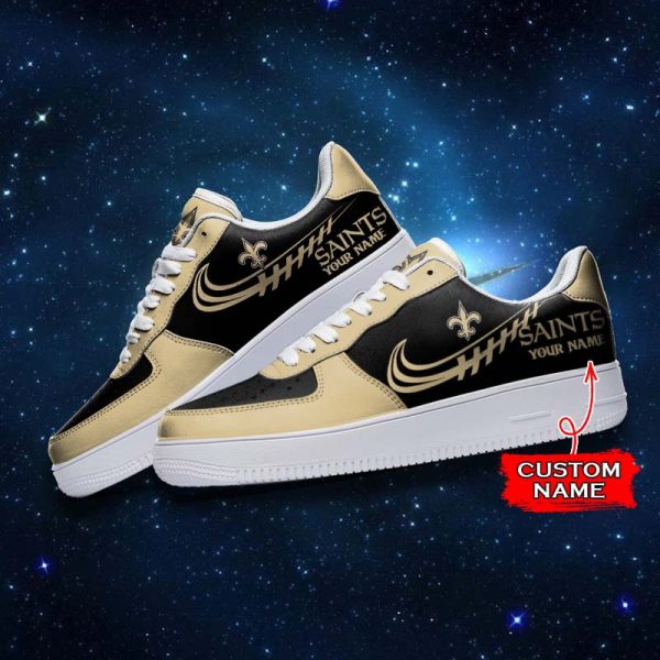 New Orleans Saints NFL Air Low-Top Sneakers Shoes For Men And Women - Image 3