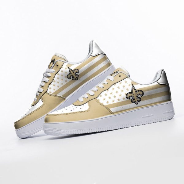 New Orleans Saints NFL Air Low-Top Sneakers Shoes For Men And Women - Image 3
