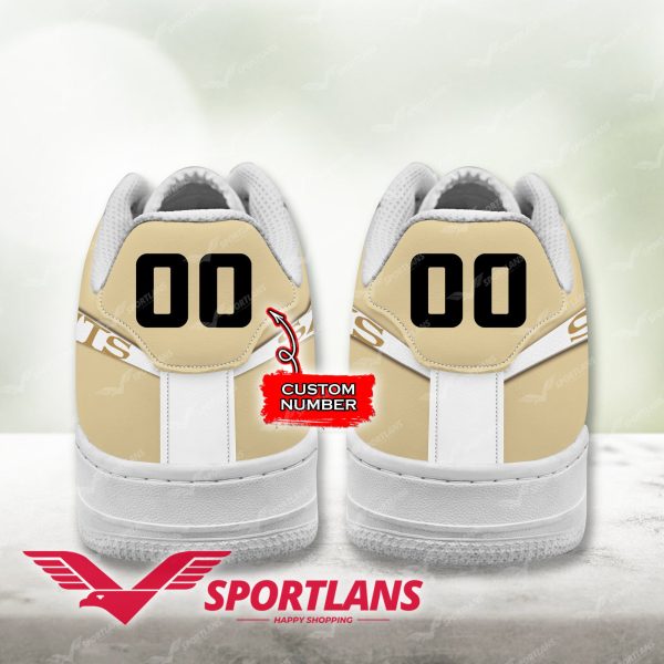 New Orleans Saints NFL Air Low-Top Sneakers Shoes For Men And Women - Image 3