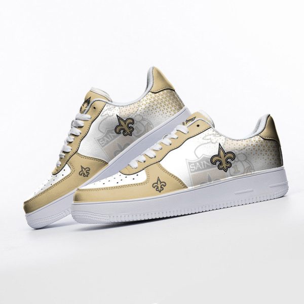 New Orleans Saints NFL Air Low-Top Sneakers Shoes For Men And Women - Image 3
