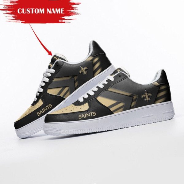 New Orleans Saints NFL Air Low-Top Sneakers Shoes For Men And Women - Image 2