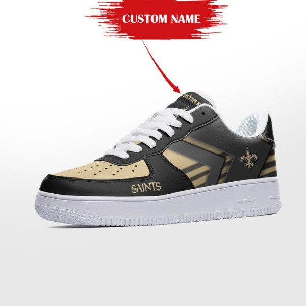New Orleans Saints NFL Air Low-Top Sneakers Shoes For Men And Women - Image 3