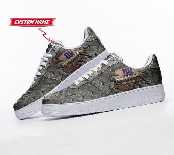 New York Giants NFL Air Low-Top Sneakers Shoes For Men And Women - Image 2