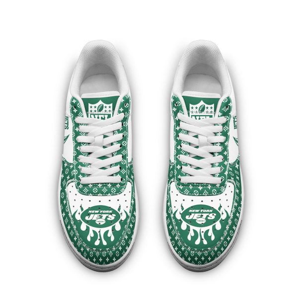 New York Jets NFL Air Low-Top Sneakers Shoes For Men And Women - Image 2