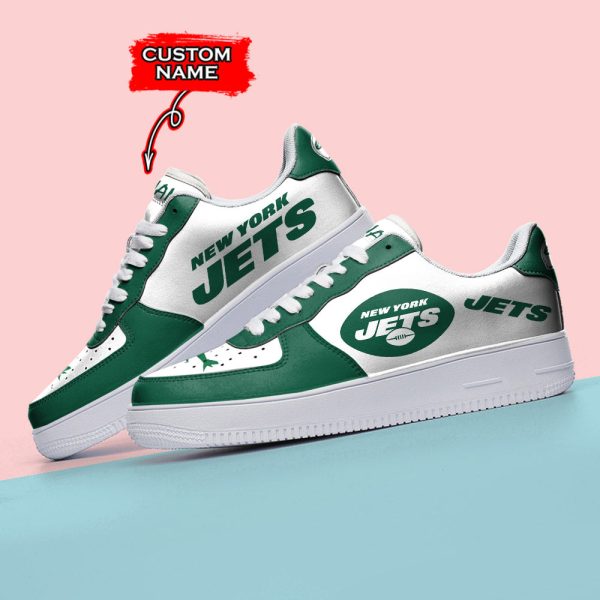 New York Jets NFL Air Low-Top Sneakers Shoes For Men And Women - Image 3