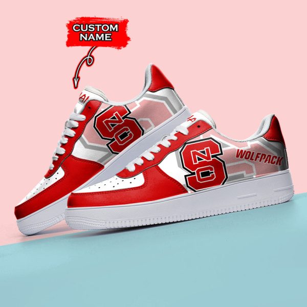 North Carolina State Wolfpack NCAA Air Low-Top Sneakers Shoes For Men And Women - Image 3