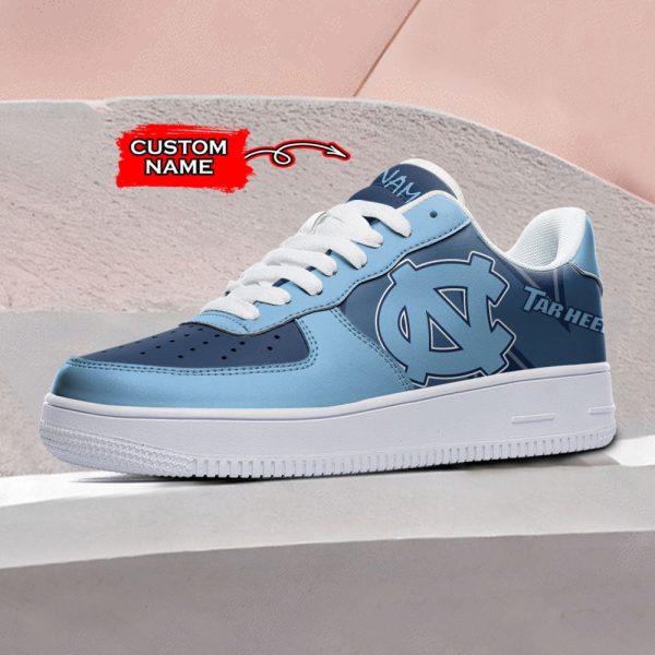 North Carolina Tar Heels NCAA Air Low-Top Sneakers Shoes For Men And Women - Image 2