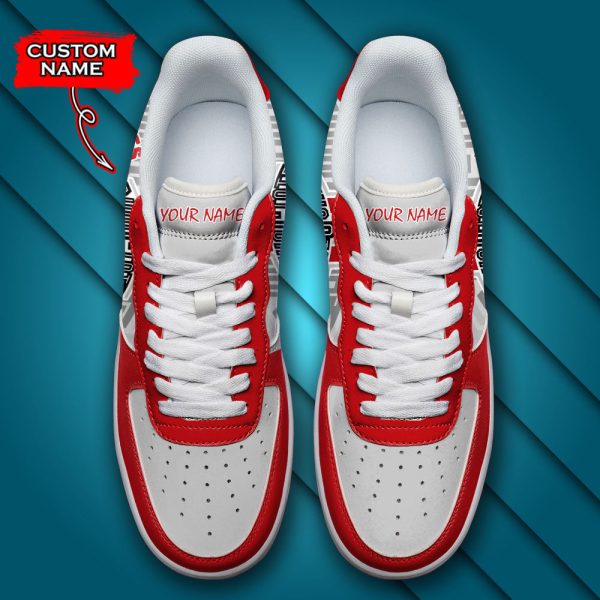 Ohio State Buckeyes NCAA Air Low-Top Sneakers Shoes For Men And Women - Image 4