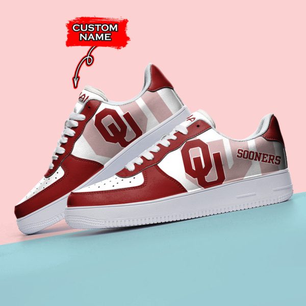 Oklahoma Sooners NCAA Air Low-Top Sneakers Shoes For Men And Women - Image 3