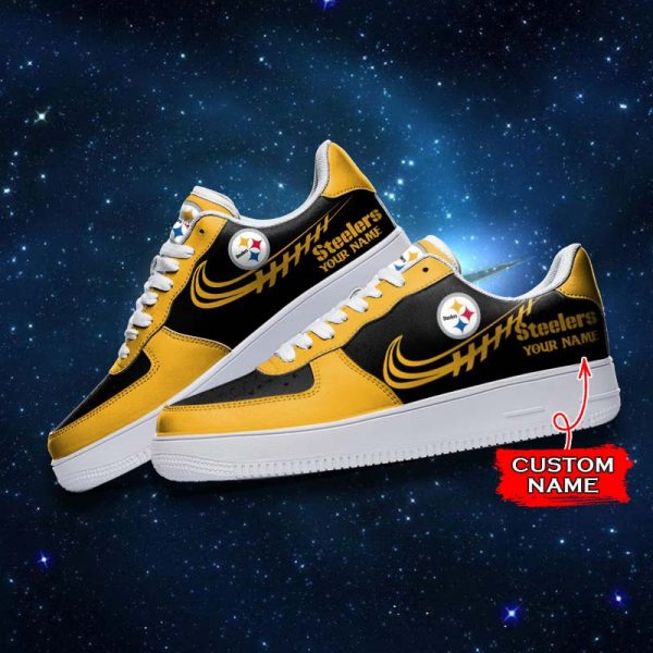 Pittsburgh Steelers NFL Air Low-Top Sneakers Shoes For Men And Women - Image 3