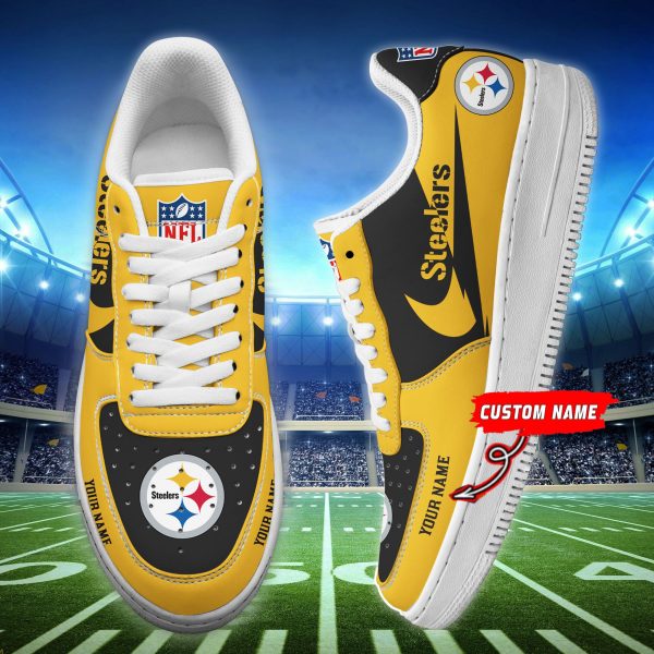Pittsburgh Steelers NFL Air Low-Top Sneakers Shoes For Men And Women 0