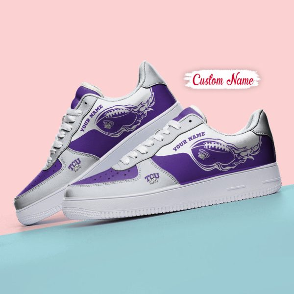 TCU Horned Frogs NCAA Air Low-Top Sneakers Shoes For Men And Women - Image 4