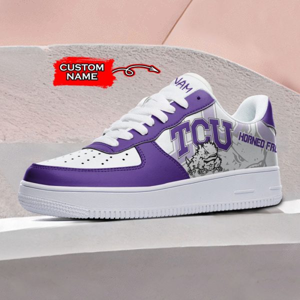 TCU Horned Frogs NCAA Air Low-Top Sneakers Shoes For Men And Women - Image 2