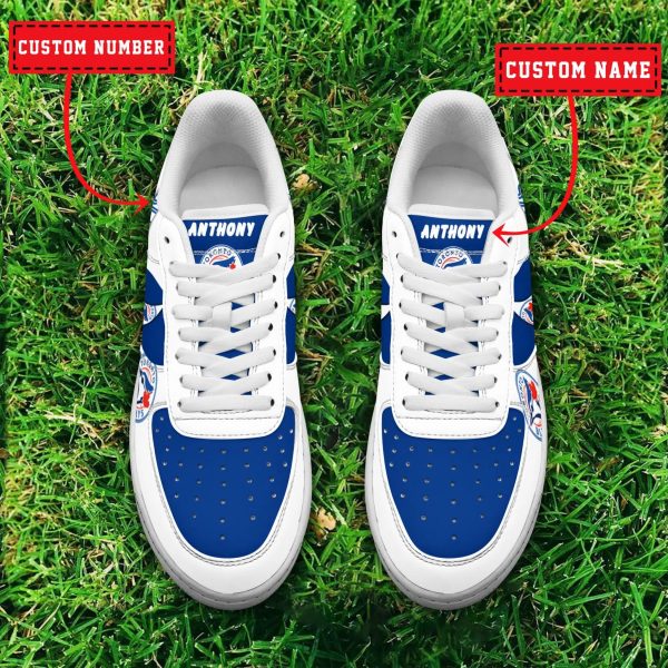Toronto Blue Jays MLB Air Low-Top Sneakers Shoes For Men And Women - Image 2
