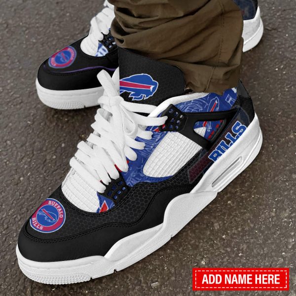 Buffalo Bills AJ4 Sneakers Shoes For Men And Women_1289 - Image 2