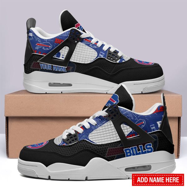 Buffalo Bills AJ4 Sneakers Shoes For Men And Women_1289 - Image 3