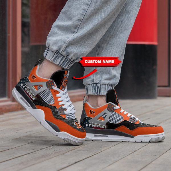 Cincinnati Bengals AJ4 Sneakers Shoes For Men And Women_6309