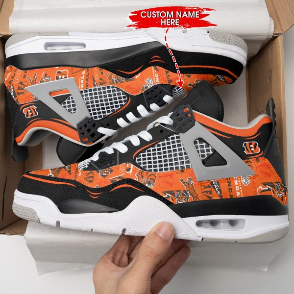 Cincinnati Bengals AJ4 Sneakers Shoes For Men And Women_9187