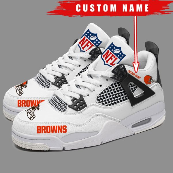 Cleveland Browns AJ4 Sneakers Shoes For Men And Women_1390