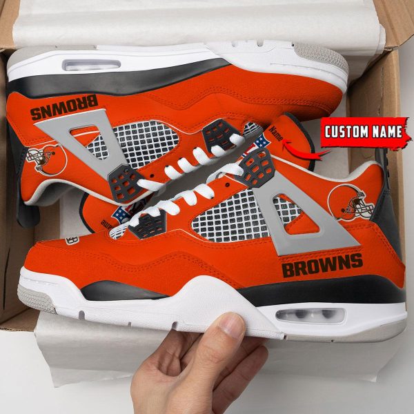 Cleveland Browns AJ4 Sneakers Shoes For Men And Women_9272