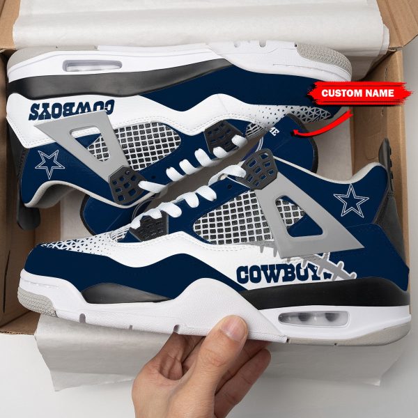 Dallas Cowboys AJ4 Sneakers Shoes For Men And Women_2606