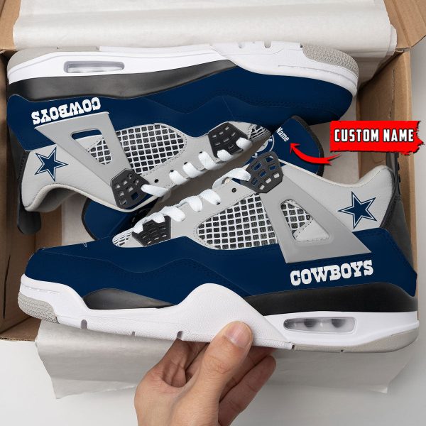Dallas Cowboys AJ4 Sneakers Shoes For Men And Women_3254