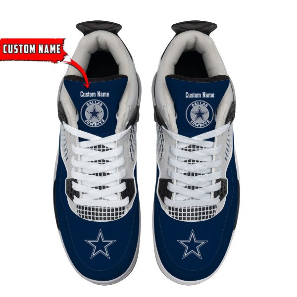 Dallas Cowboys AJ4 Sneakers Shoes For Men And Women_3254 - Image 2