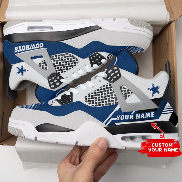 Dallas Cowboys AJ4 Sneakers Shoes For Men And Women_3829