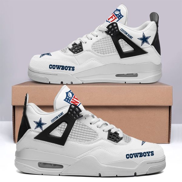 Dallas Cowboys AJ4 Sneakers Shoes For Men And Women_5017 - Image 2