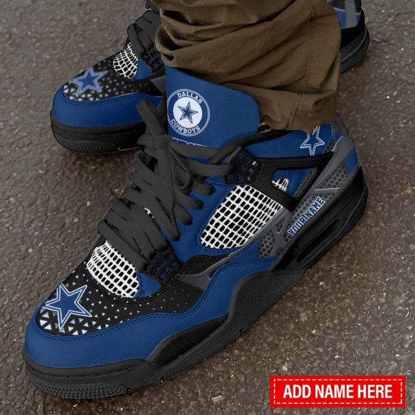 Dallas Cowboys AJ4 Sneakers Shoes For Men And Women_5947 - Image 2