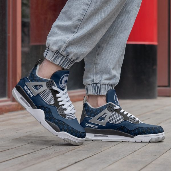 Dallas Cowboys AJ4 Sneakers Shoes For Men And Women_7025