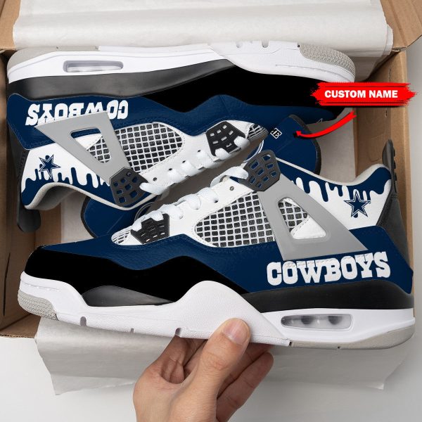 Dallas Cowboys AJ4 Sneakers Shoes For Men And Women_8234
